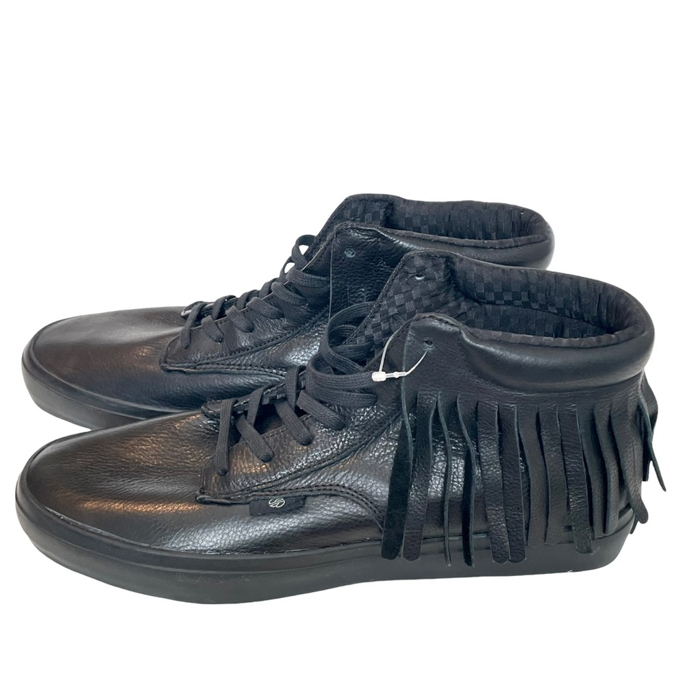 NWOT RAD II Black Mens Fringe Casual Sneakers Size 10